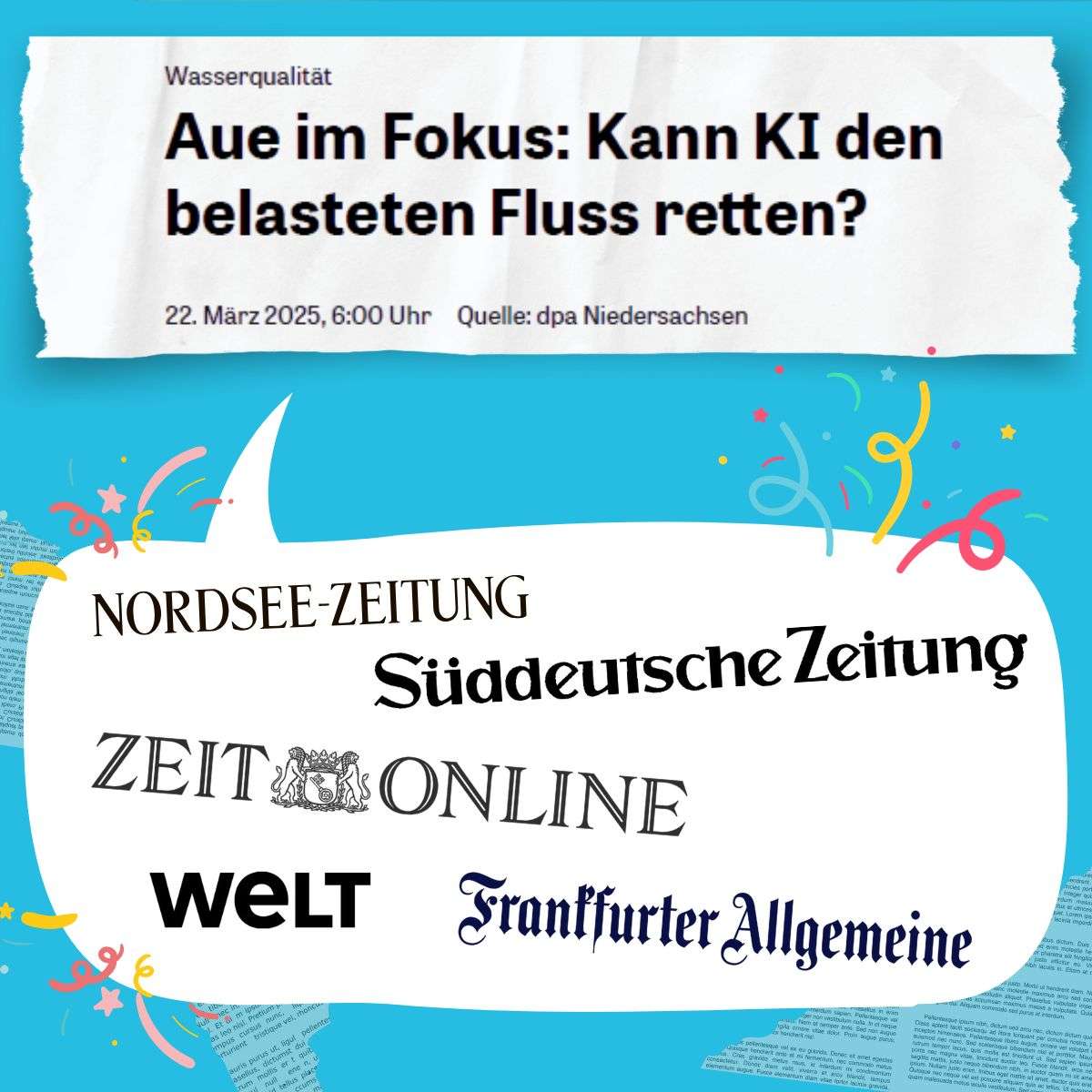 Ein LinkedIn-Presse-Beitrag spiegelt die Medienresonanz des Projekts, (c) wilde-natur.org gGmbH