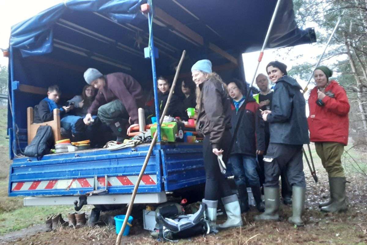 Auf einer Waldwagenaktion erleben Kinder und Jugendliche gemeinsam etwas in der Natur, (c) VCP Bezirk Hannover e. V.