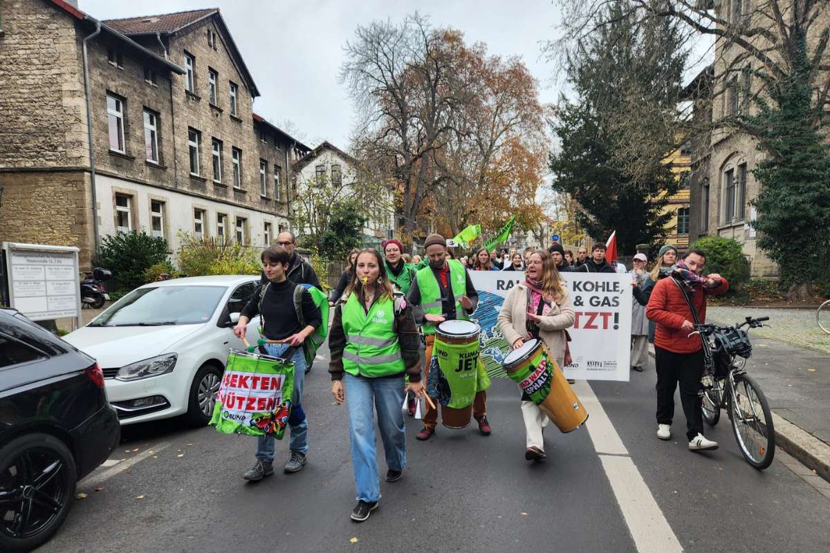 Demonstration mit BUND-Trommelgruppe, (c) BUND Kreisgruppe Göttingen